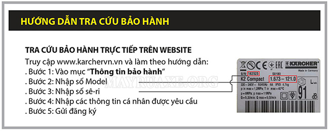 Các trung tâm bảo hành Karcher tại Việt Nam