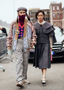 Hình ảnh từng gây bão của cặp đôi Fashionista Châu Bùi và Decao tại Paris Fashion Week