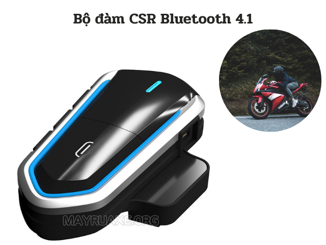 Bộ đàm CSR Bluetooth 4.1 gắn mũ bảo hiểm